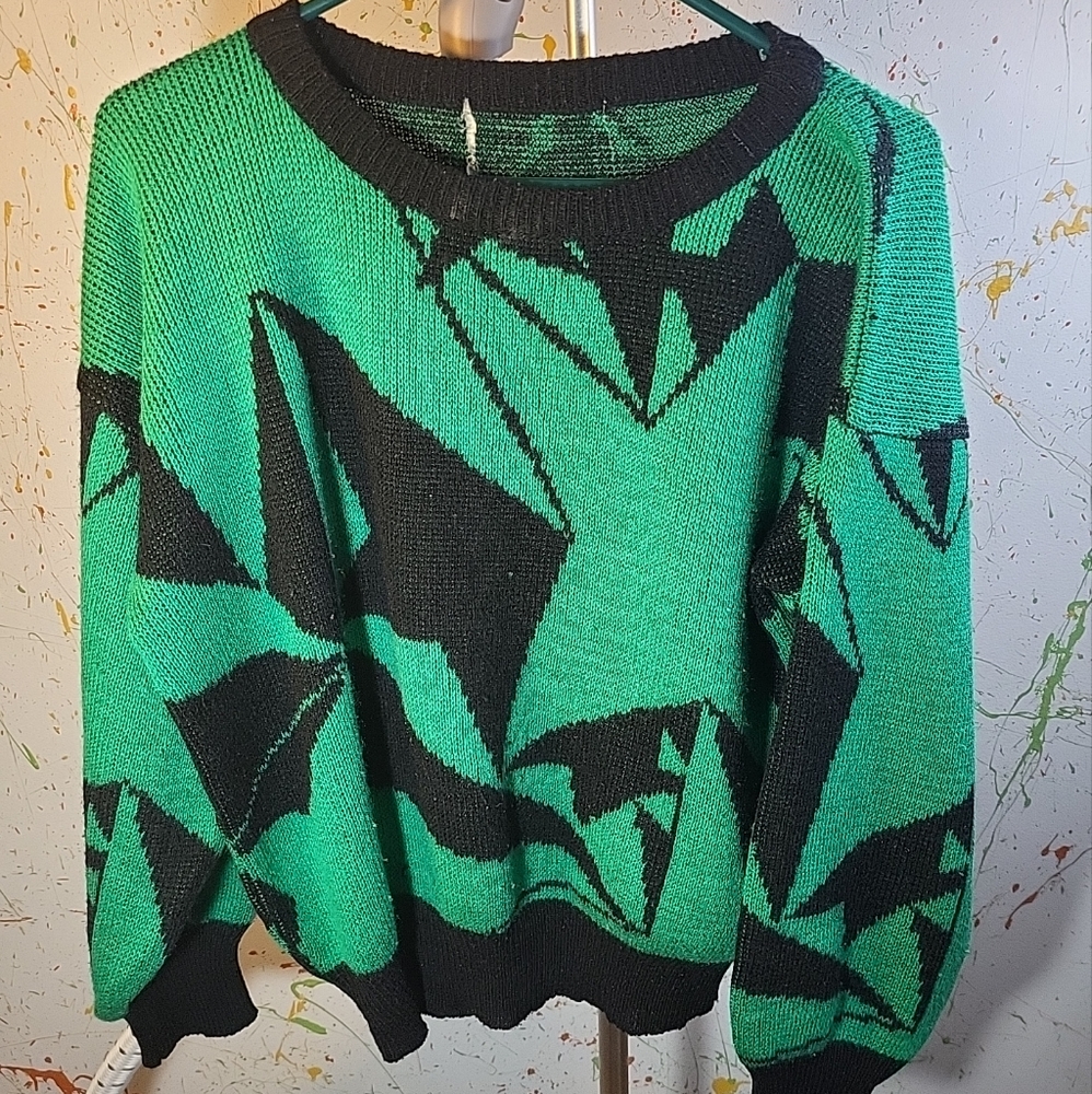 Knit Shirt Green Woman Size M